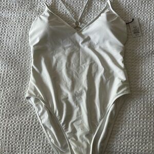 Shade & Shore White One Piece Swimsuit